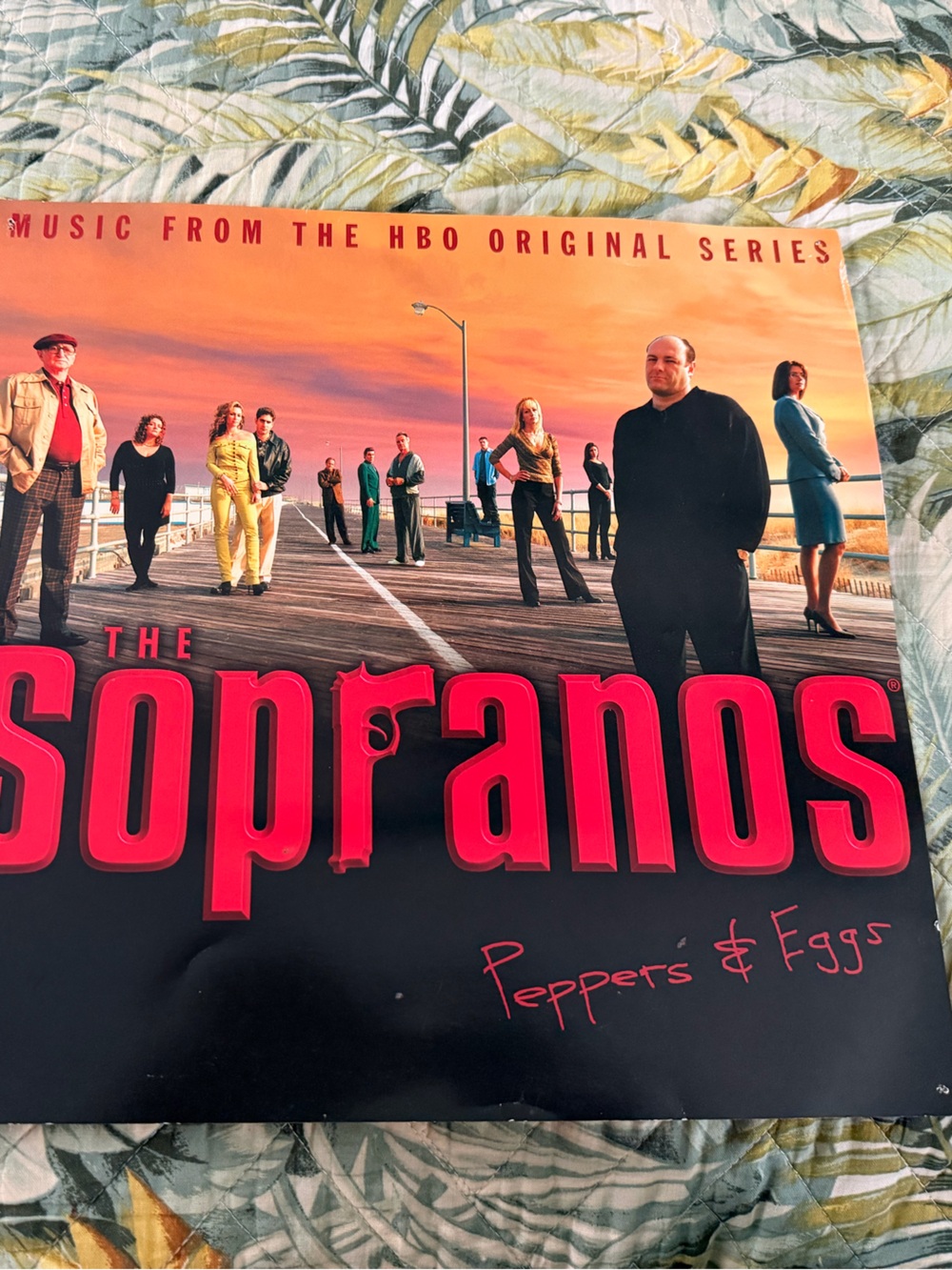 The Sopranos Soundtrack Poster - Bold Black & Red